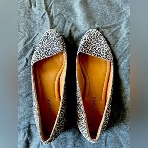 Lucky Brand Arch Leopard Print Flats size 8